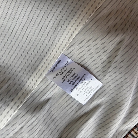 Veronica Beard Steele Dickey Plaid Jacket Blazer w/ maroon Dickey insert size 0 - Picture 12 of 14